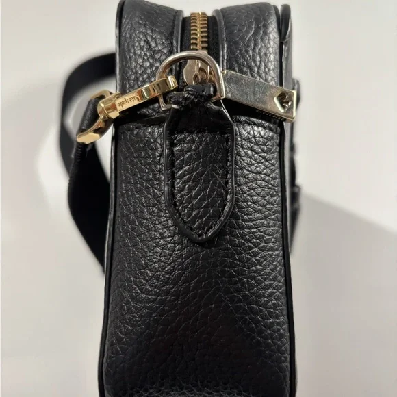 Kate Spade New York Hayes Street Black Tassel Crossbody Bag Leather Minimalist - Picture 7 of 13